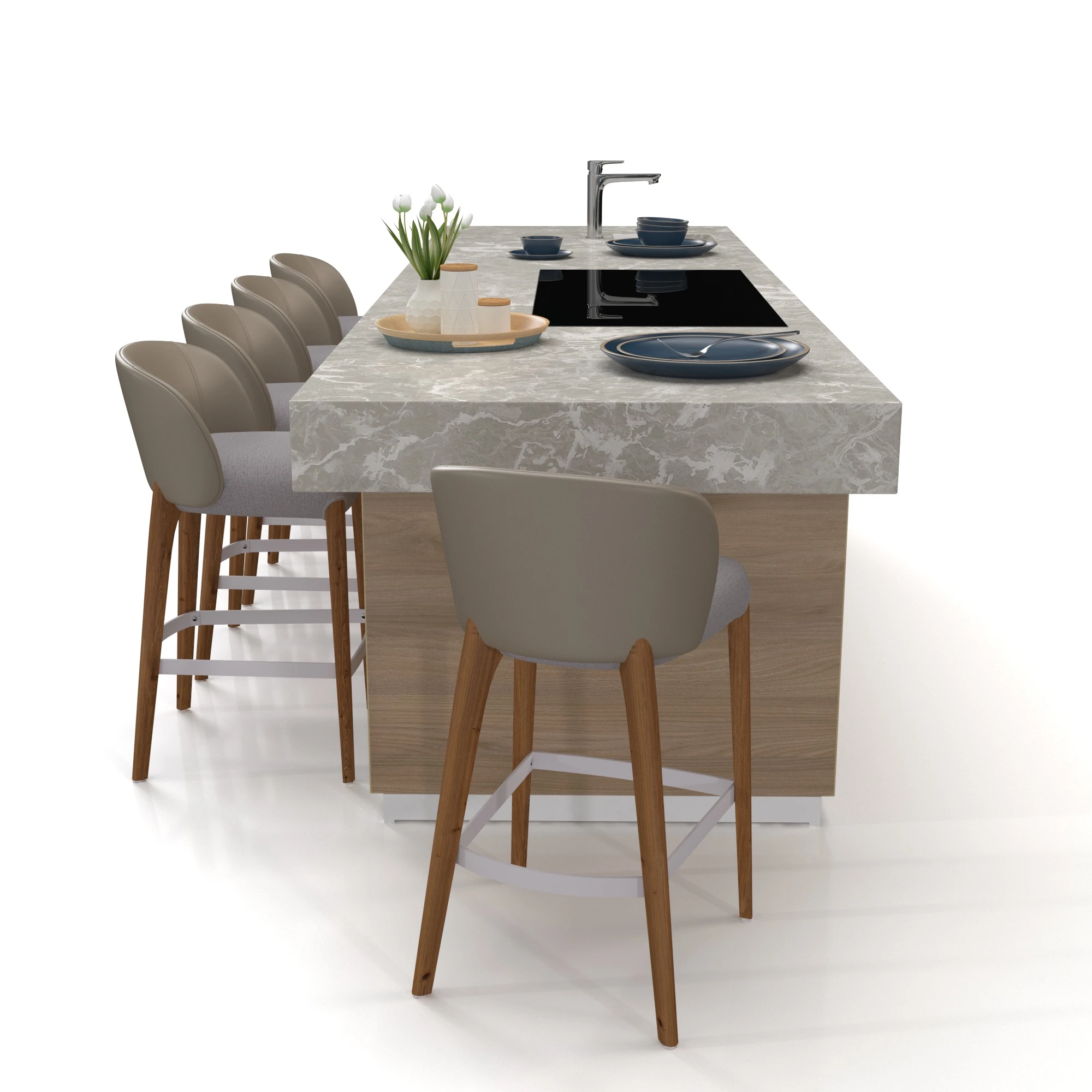 Kitchen Island Countertop 08 3D Model_03